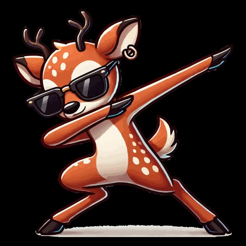 Deer Comic Dabbing