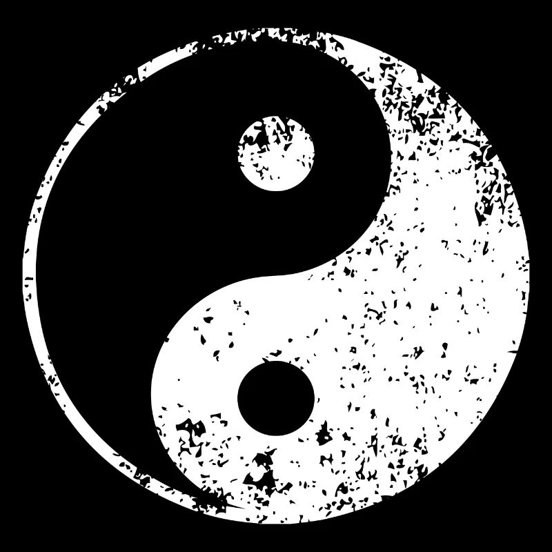 yoga yin yang blanc