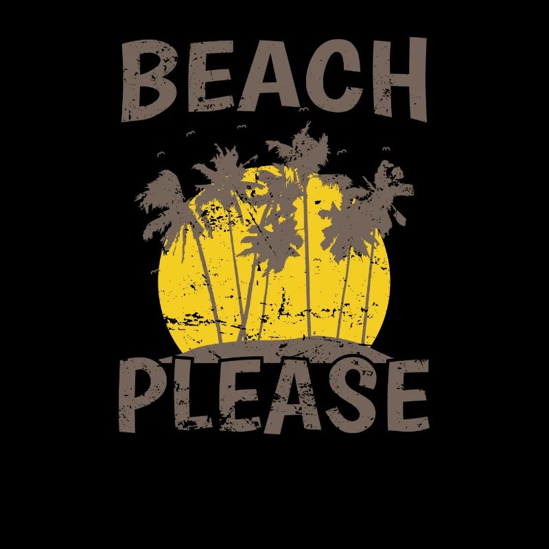 Beach Please Baum Palme Urlaub Strand
