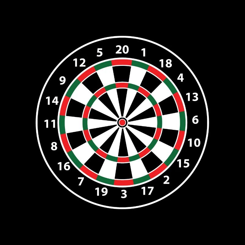 Jeu de fléchettes, fléchettes, 180,