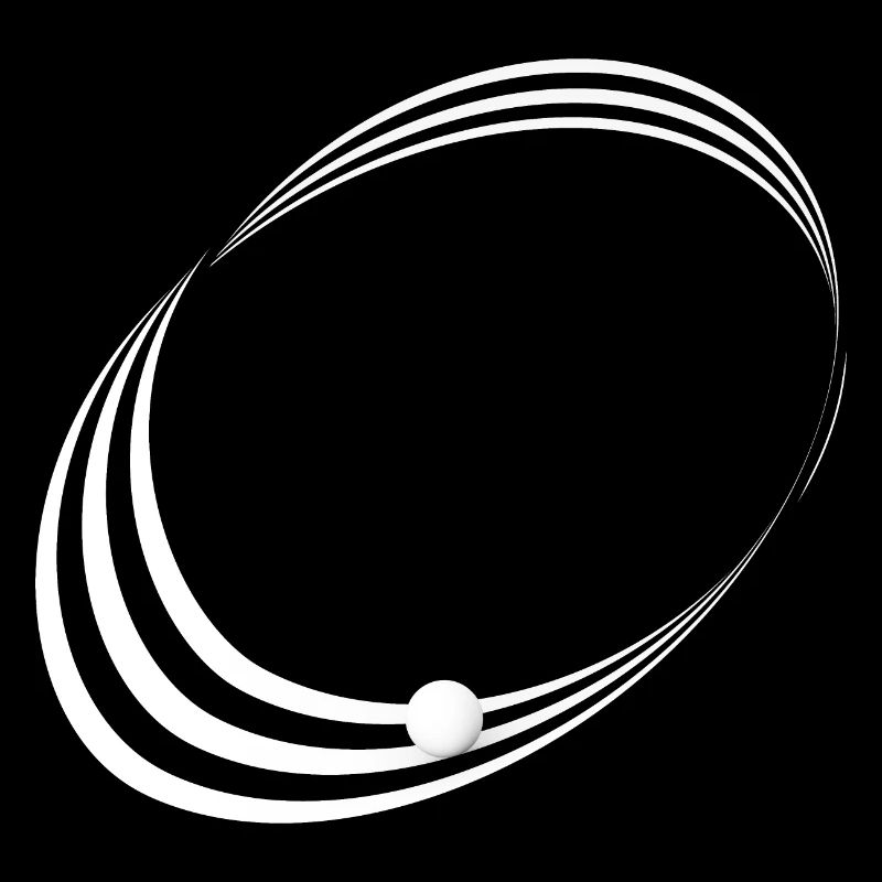 Möbius ribbon black and white