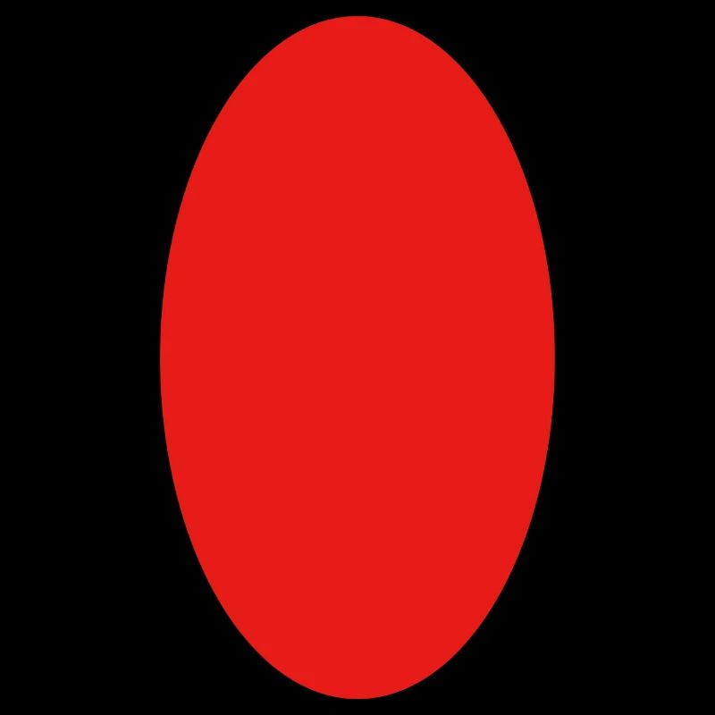 Circle - Red - Oval