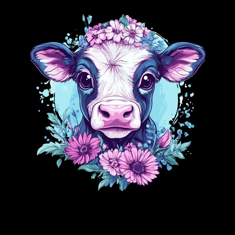 Blumige Kuh