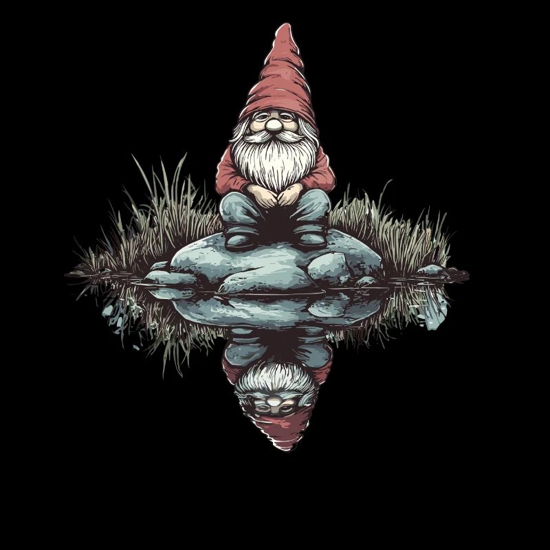 Pensive garden gnome