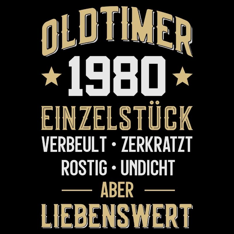 LUSTIG 46. GEBURTSTAG OLDTIMER 1980 EINZELSTÜCK
