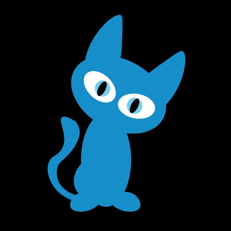 Blue Cat Design for the Kitten Fan