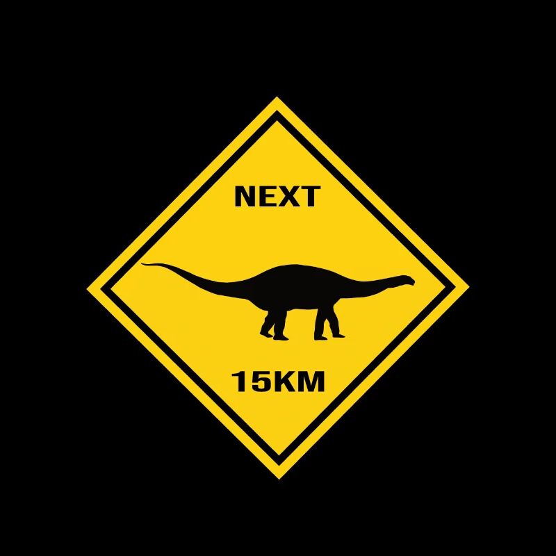 Attention : Apatosaurus croise la route Design