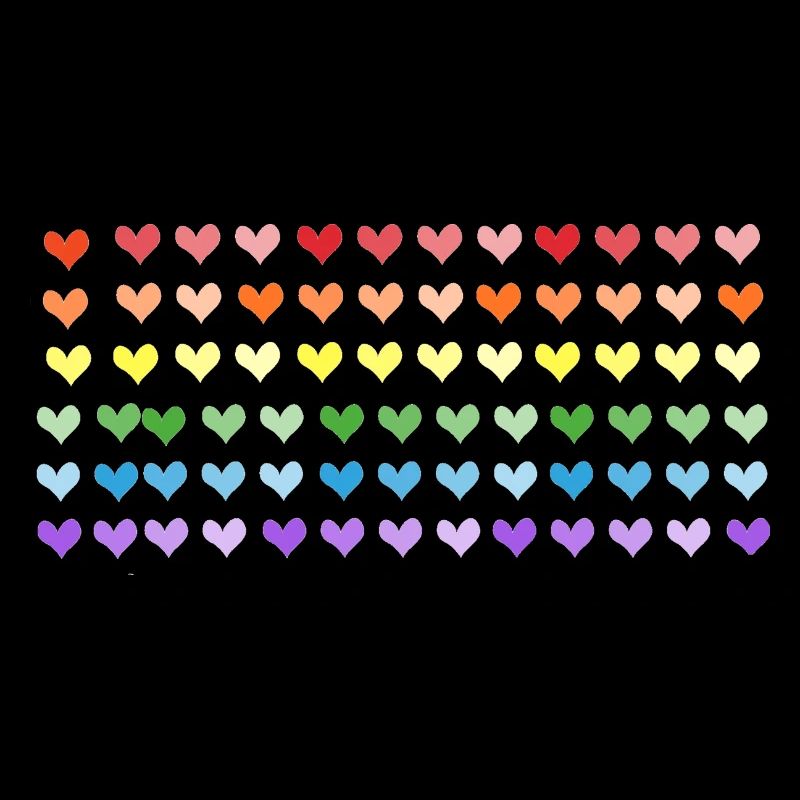 Herzvorhang regenbogenfarben für Pride month lgbt