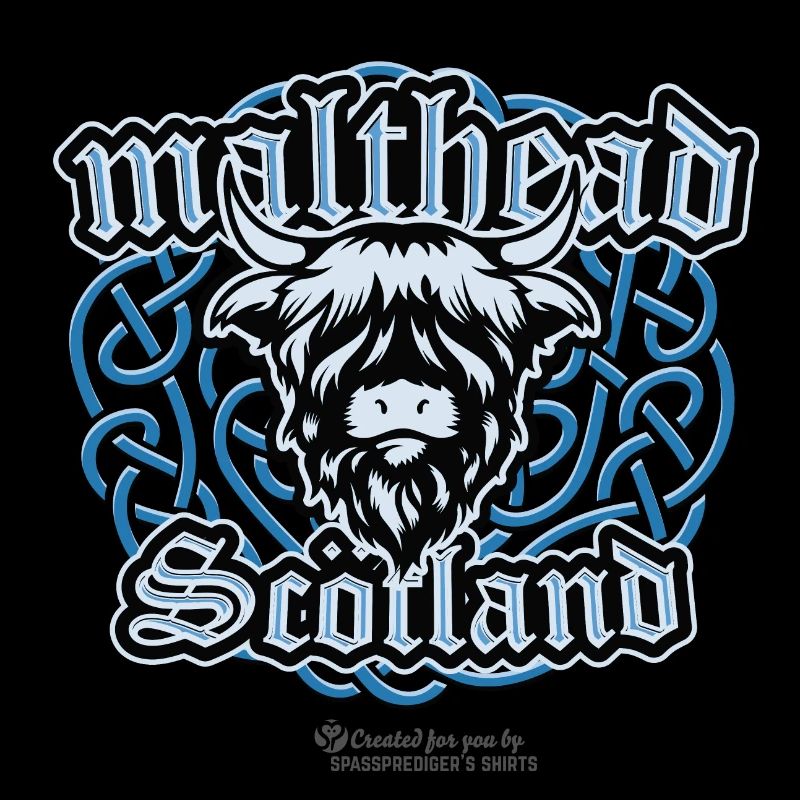 Malt Whiskey Malthead Celtic Braid Motif