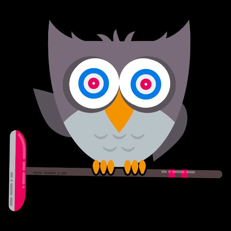 Curling Curling Stone Curling Owl