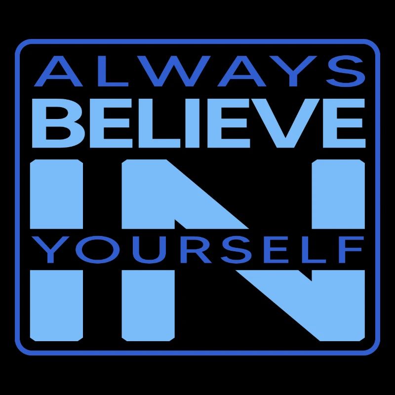 Winter swimmer "Believe" motivation for ice bathing"