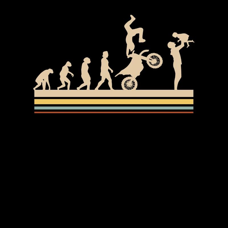 Biker Papa Evolution Motocross Motorcyclist