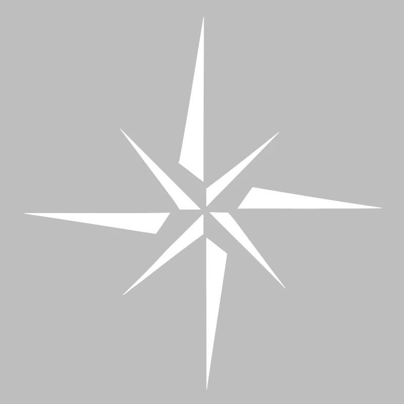 Nautical star cardinal points. Nautical.