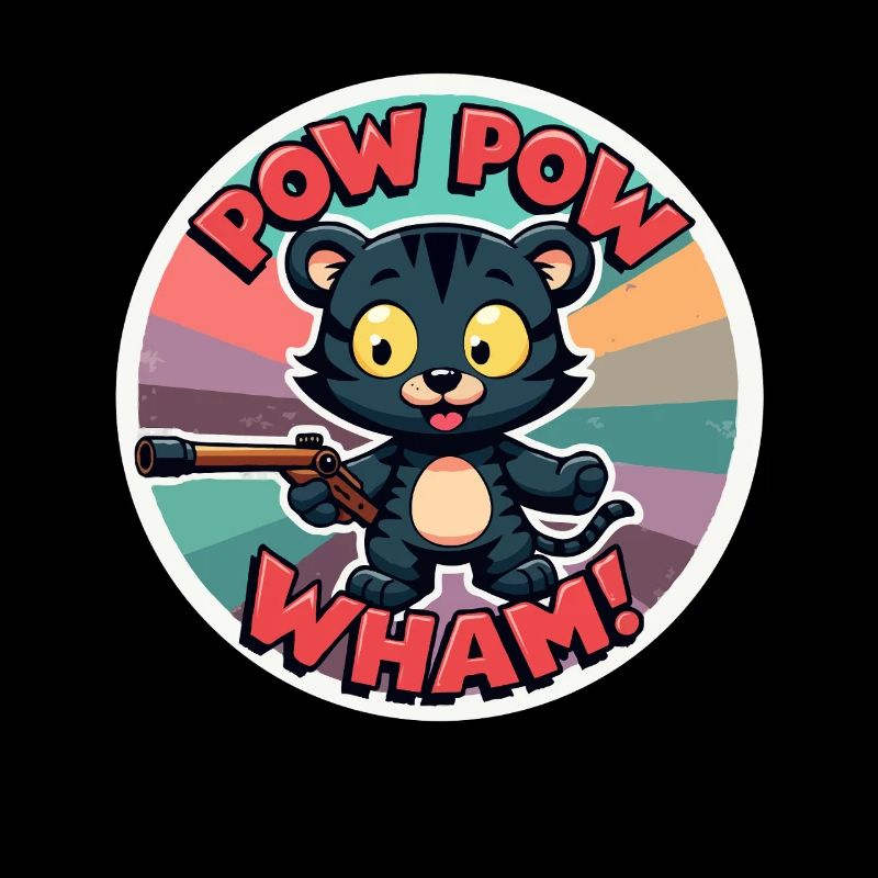 Pow Pow Wham Cat Drôle de chat