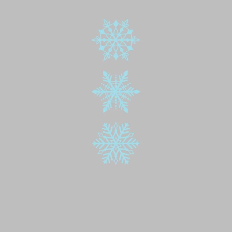 Flocons de neige de différents types Hiver