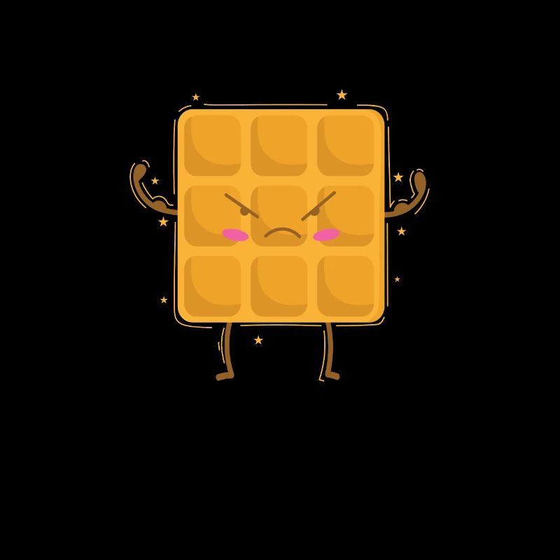 starke Waffel Bäcker Gebäck Teig