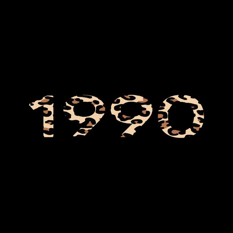 1990 birthday 32 year anniversary barcode leopard
