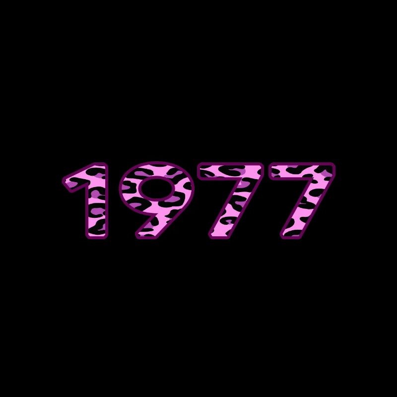 1977 geburtstag unikat rosa leopard barcode