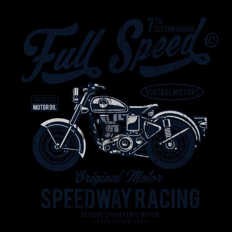 COMPLET BIKER SPEED - Conception moto vintage shirt