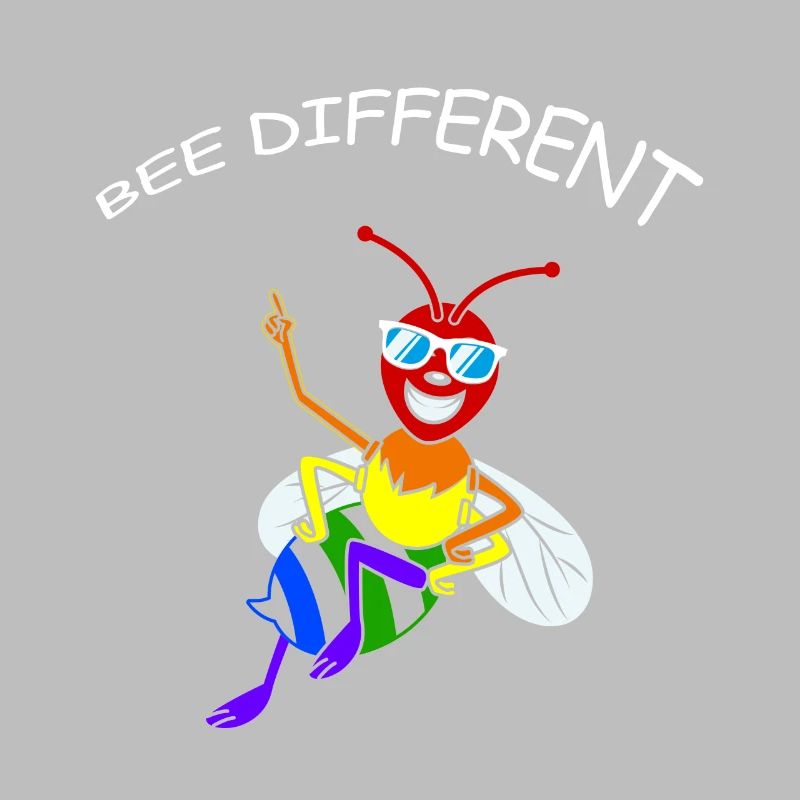 Biene Be Different Gay Pride CSD Regenbogen