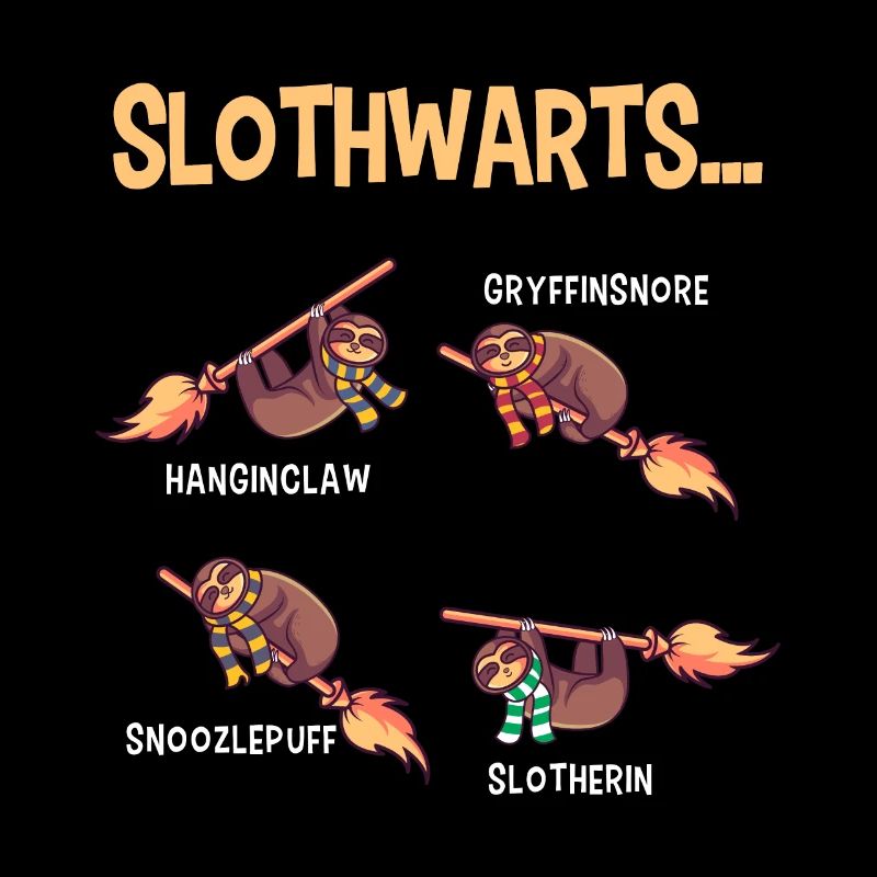 Sloth Zauberer Hexen Halloween Faultier Geschenk
