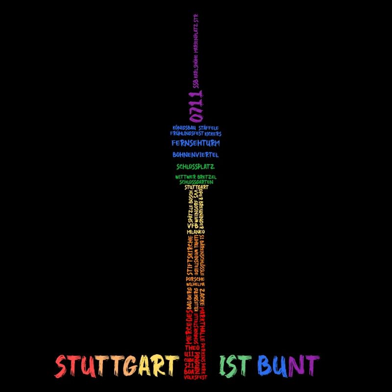 Tour de télévision de Stuttgart PRIDE Stuttgart est colorée