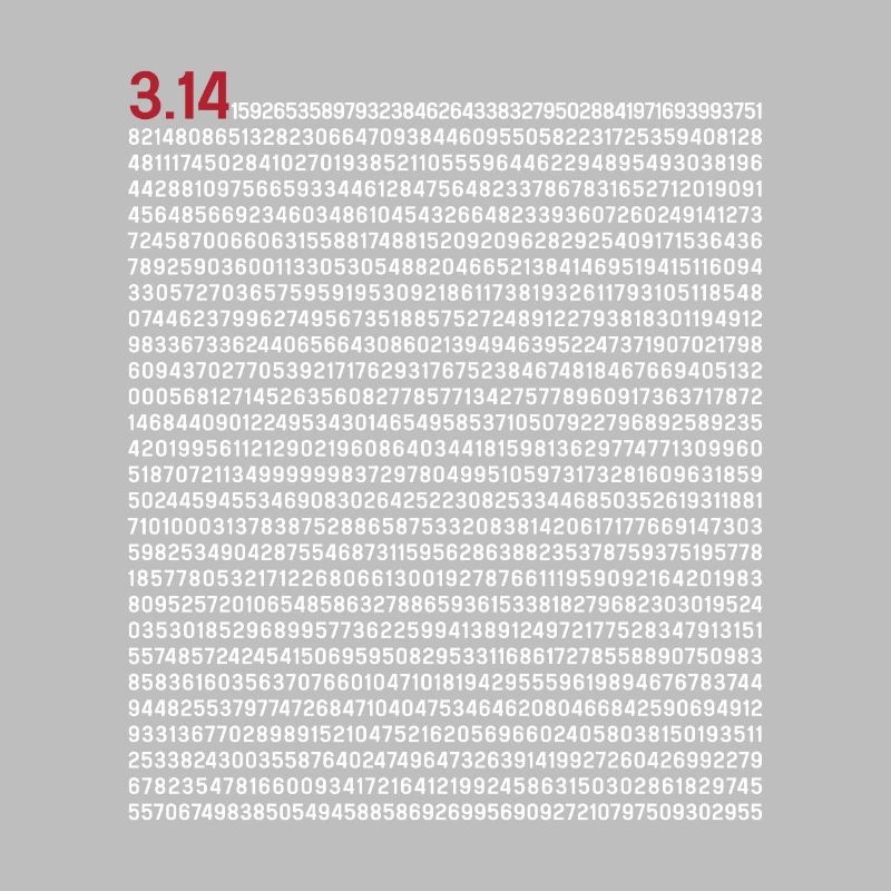 Pi 5000 Digits Pi Day Math Teacher Nerd