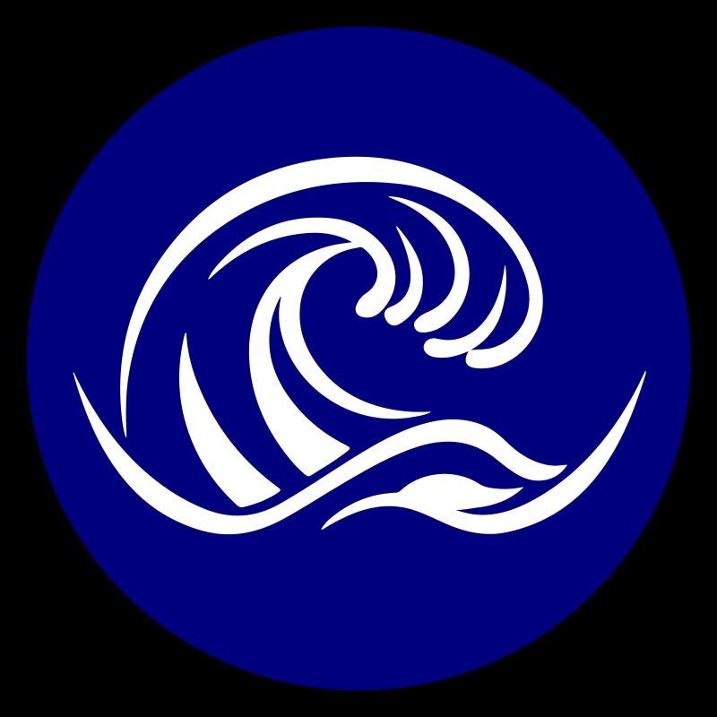 Vague Mer Symbole Eau