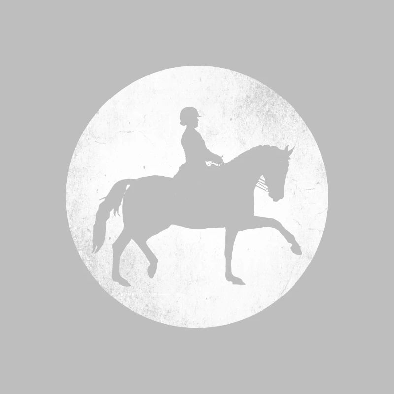 Cheval de tunier avec cavalière