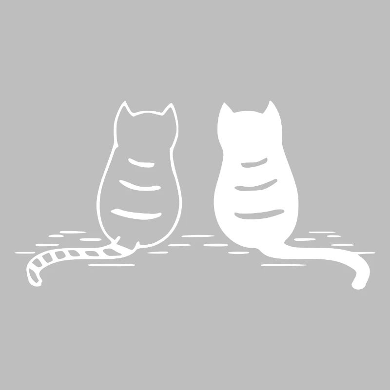 sitzende Katzen