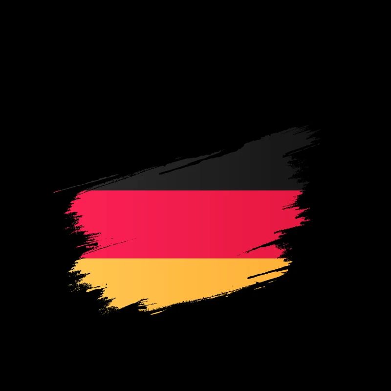 Germany Flag - Artistic Brushstroke