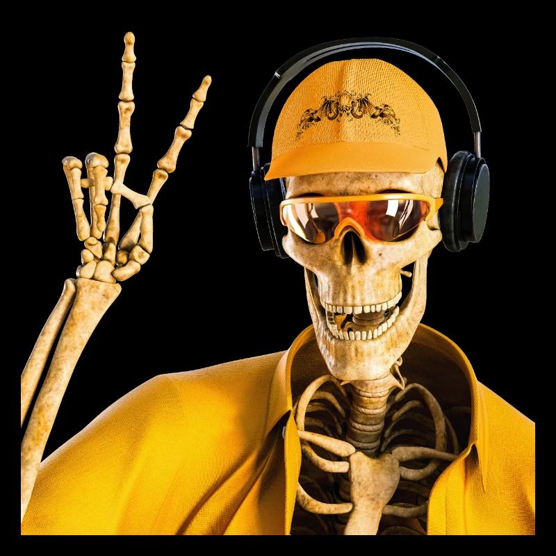 Sensenmann liebt coole Musik
