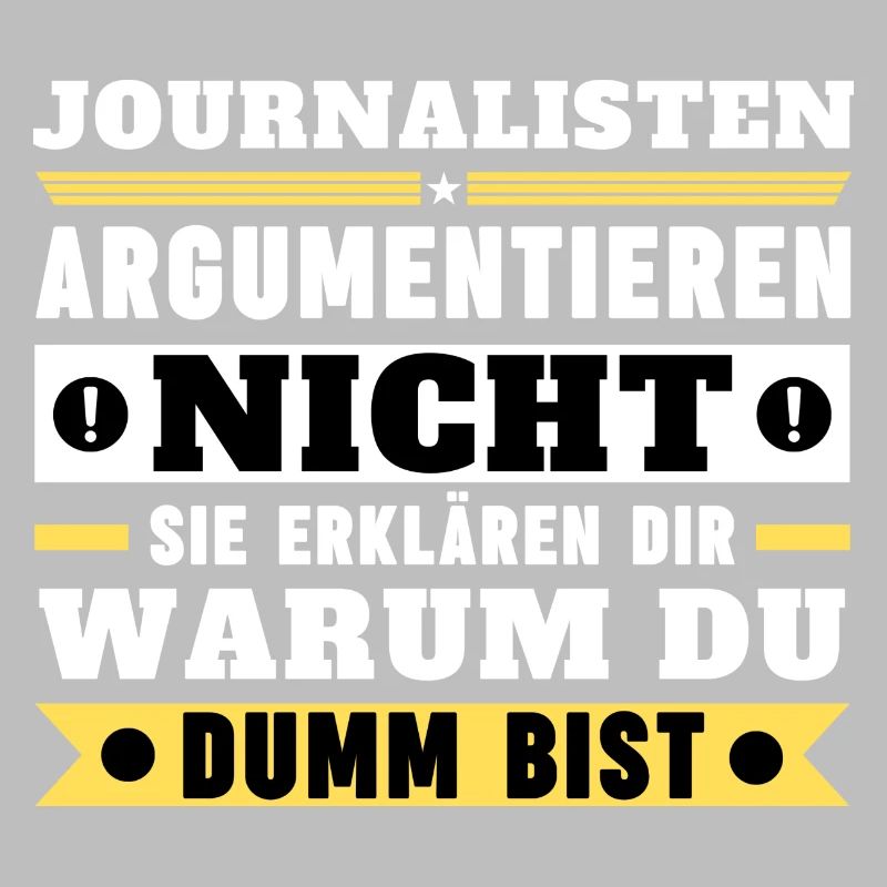 Journalists don't argue