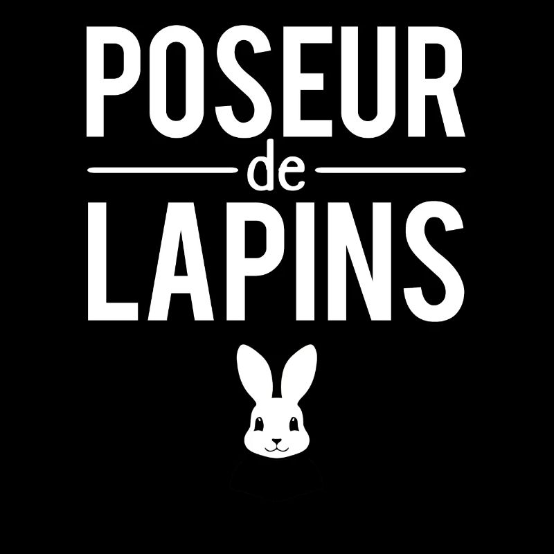 Poseur de lapins faux plan lâcheur humour