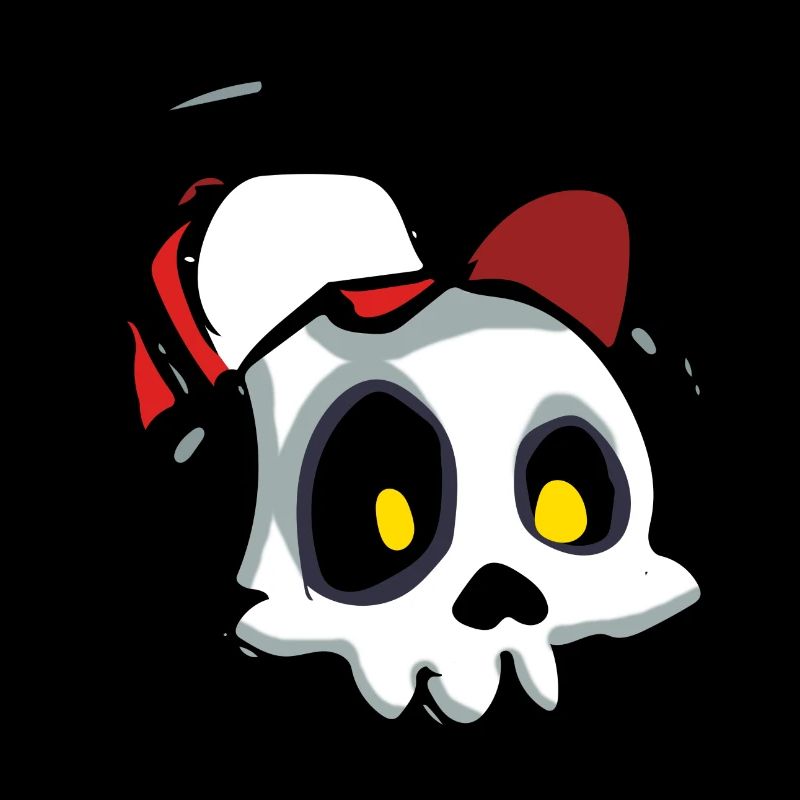 Schädel Mit Kopfhörern