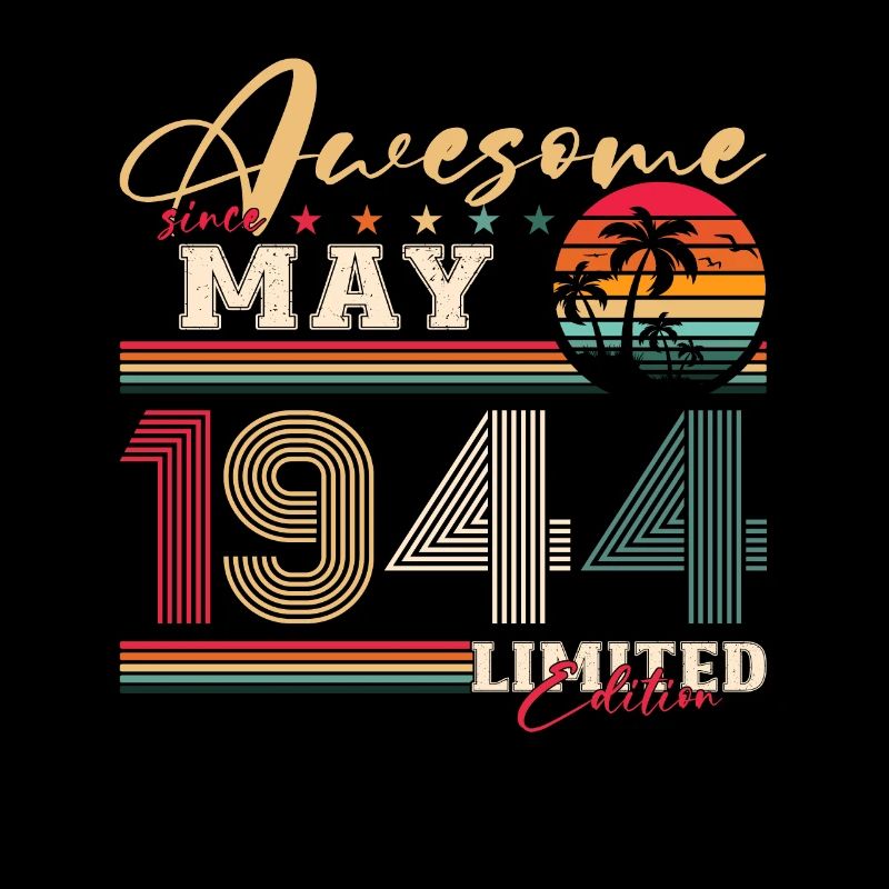 Original 1944 Millésime 1944 80e anniversaire 1944