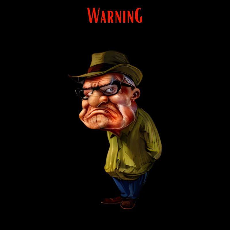 Warning Grumpy Old Man