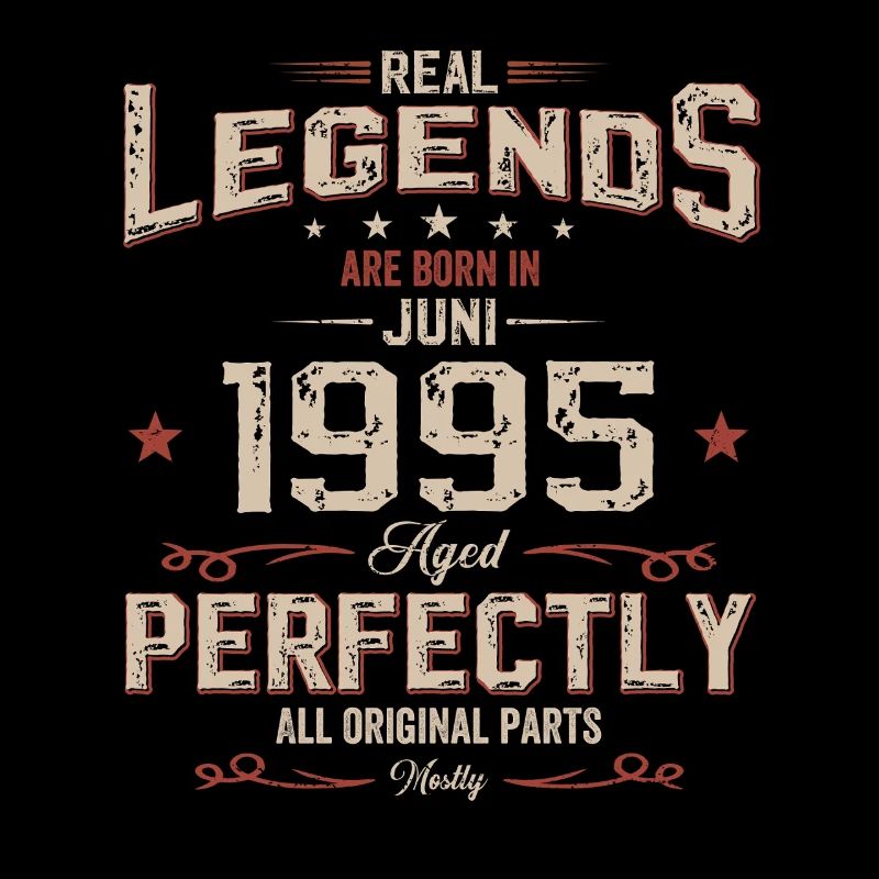30. Geburtstag Geschenk Mann Original Juni 1995