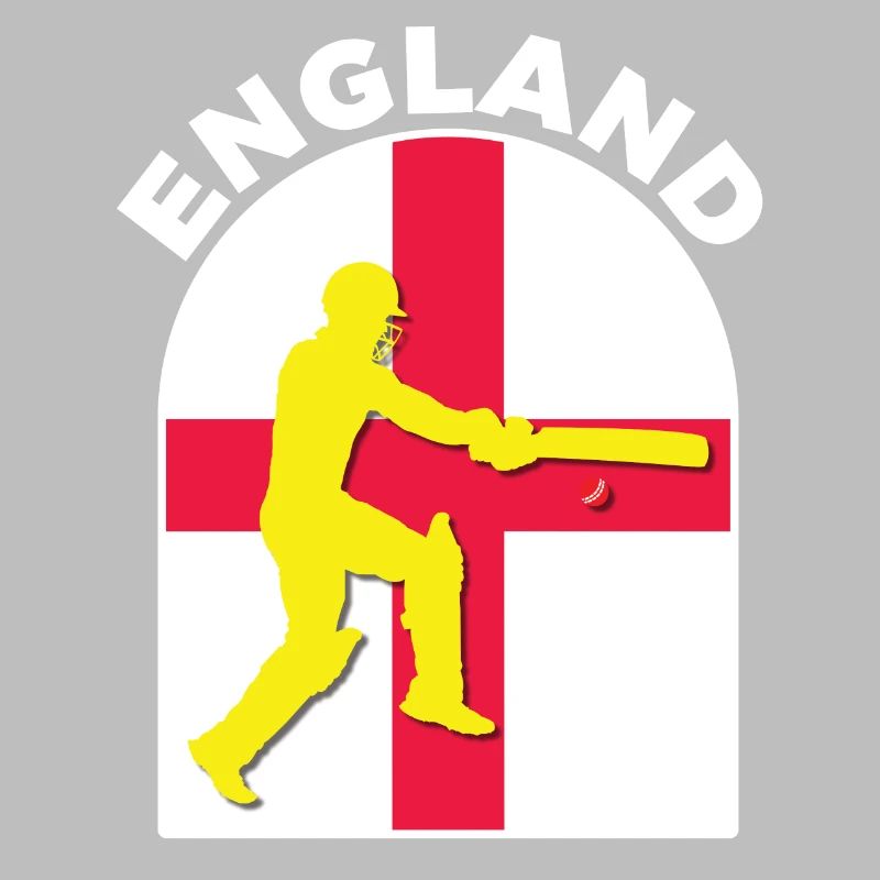 Drapeau de l’Angleterre batteur de cricket Angleterre par DPattonPD