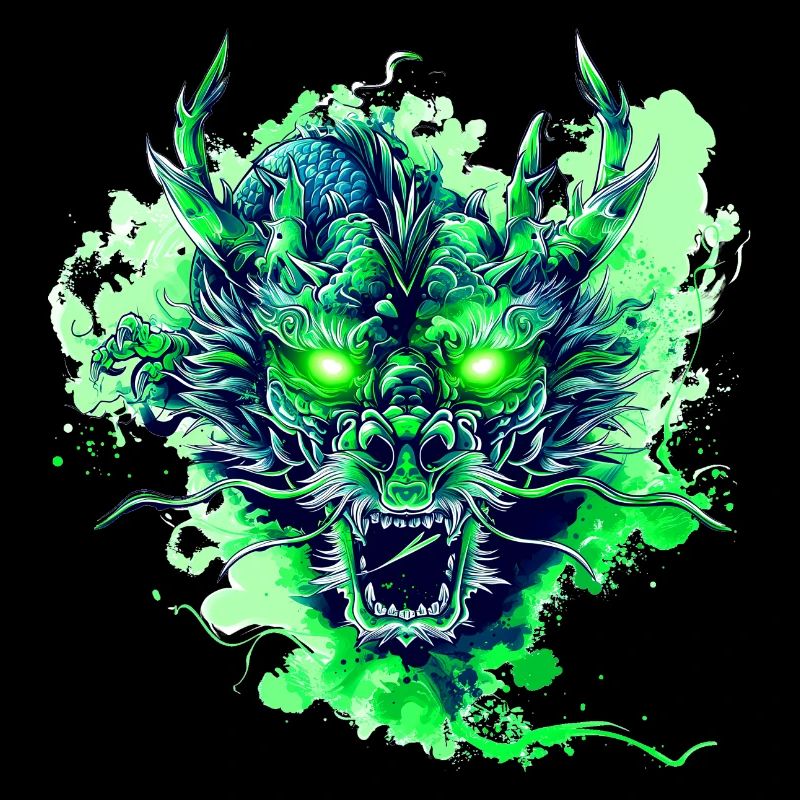 Grüner Drache