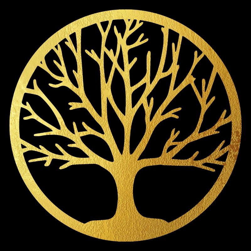 Baum des Lebens ,Lebensbaum,Graffiti,gold