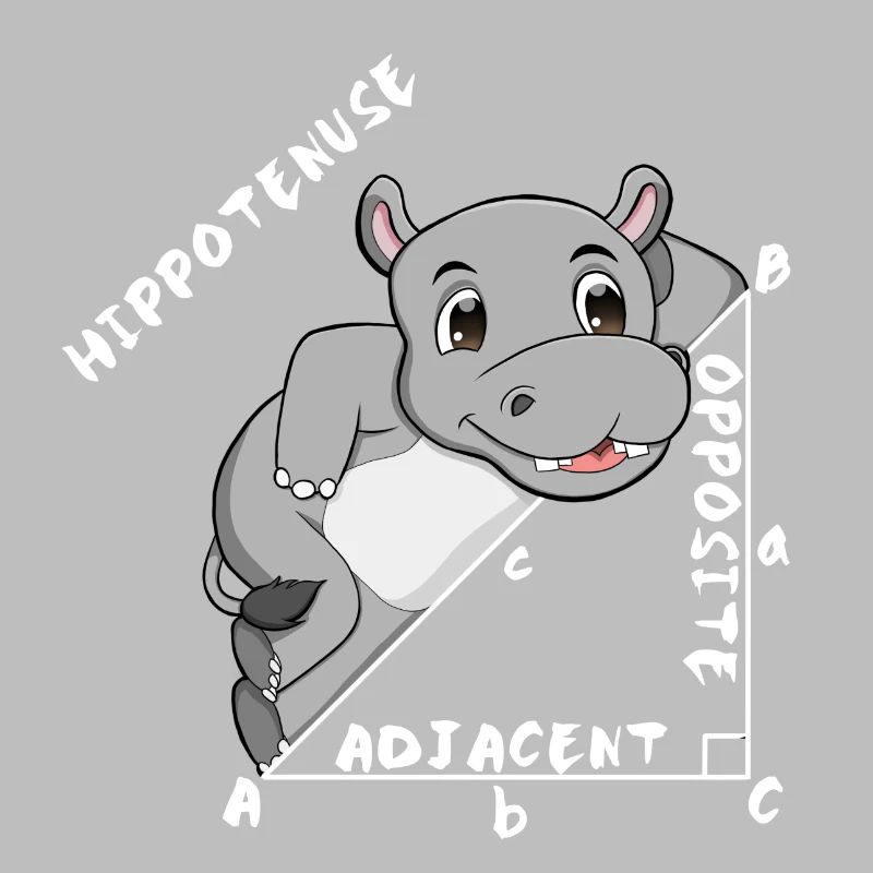 Hippotenuse Cool Fun Shirt Pythagoras Math Lovers