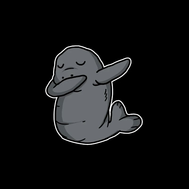 Funny Dabbing Dugong Dab Dance Manatee Lover Gift