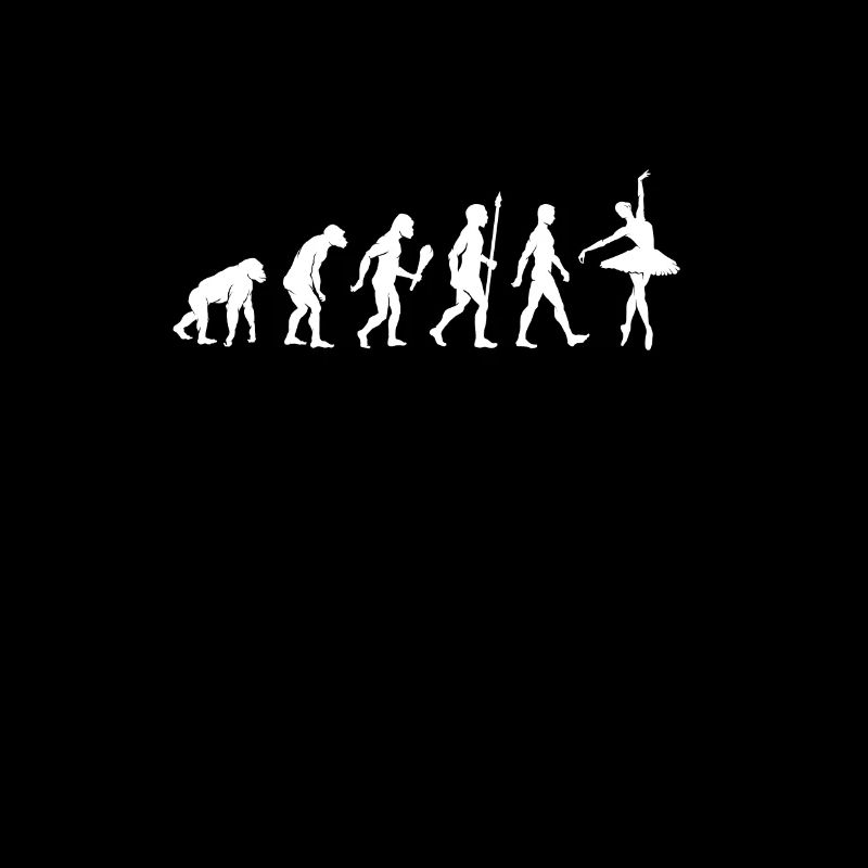 Lustige Ballett Evolution Ballett Tänzer Geschenk