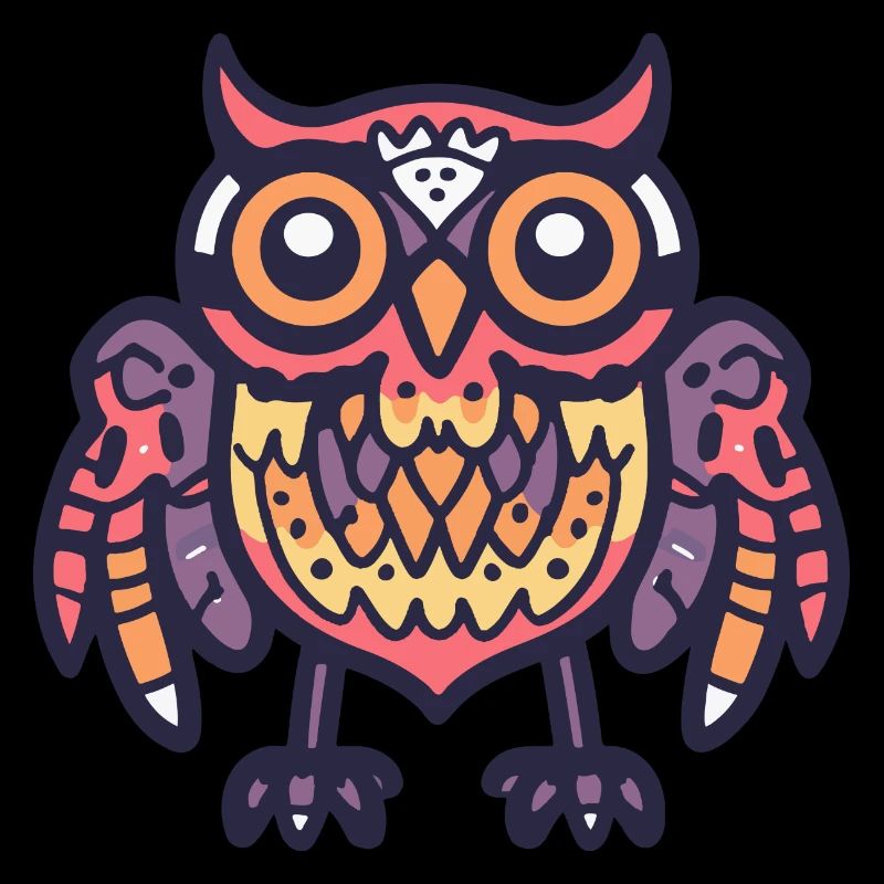 Owl Halloween Comic Zombie