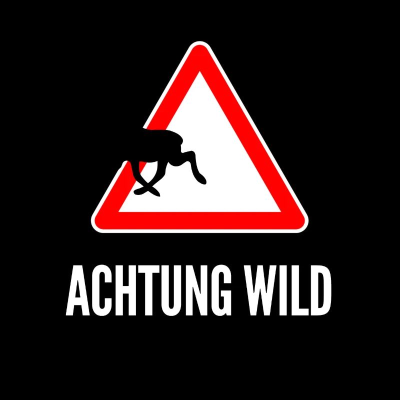 Achtung Wild Hirsch