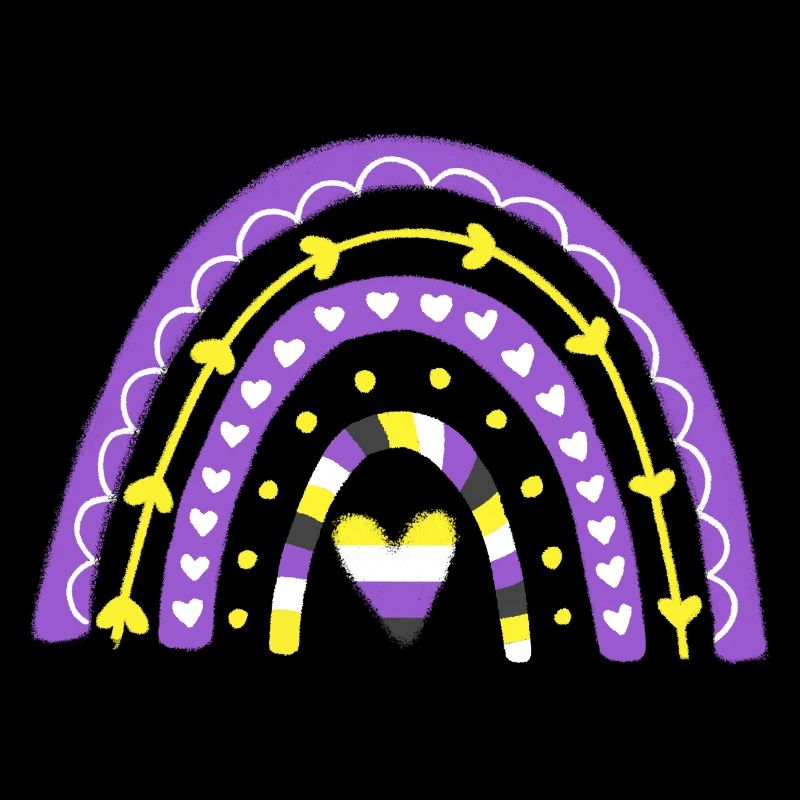 Nonbinary Pride Boho-Regenbogen