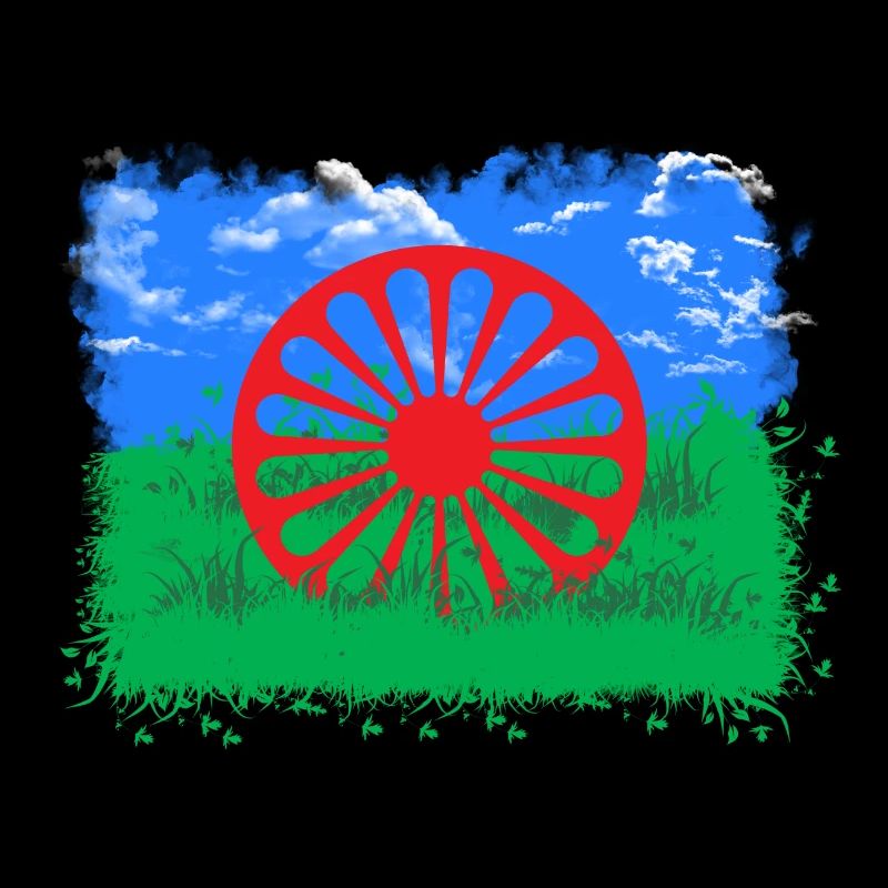Rom et Sinti Drapeau Liberté et Nature