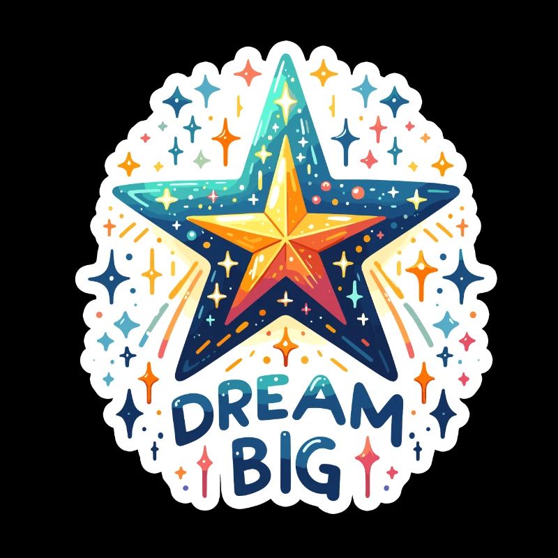 Dream Big - Sternschnuppe Illustration