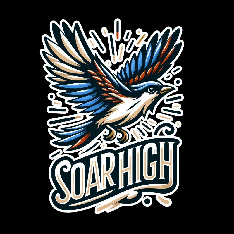 Soar High - illustration d'oiseau